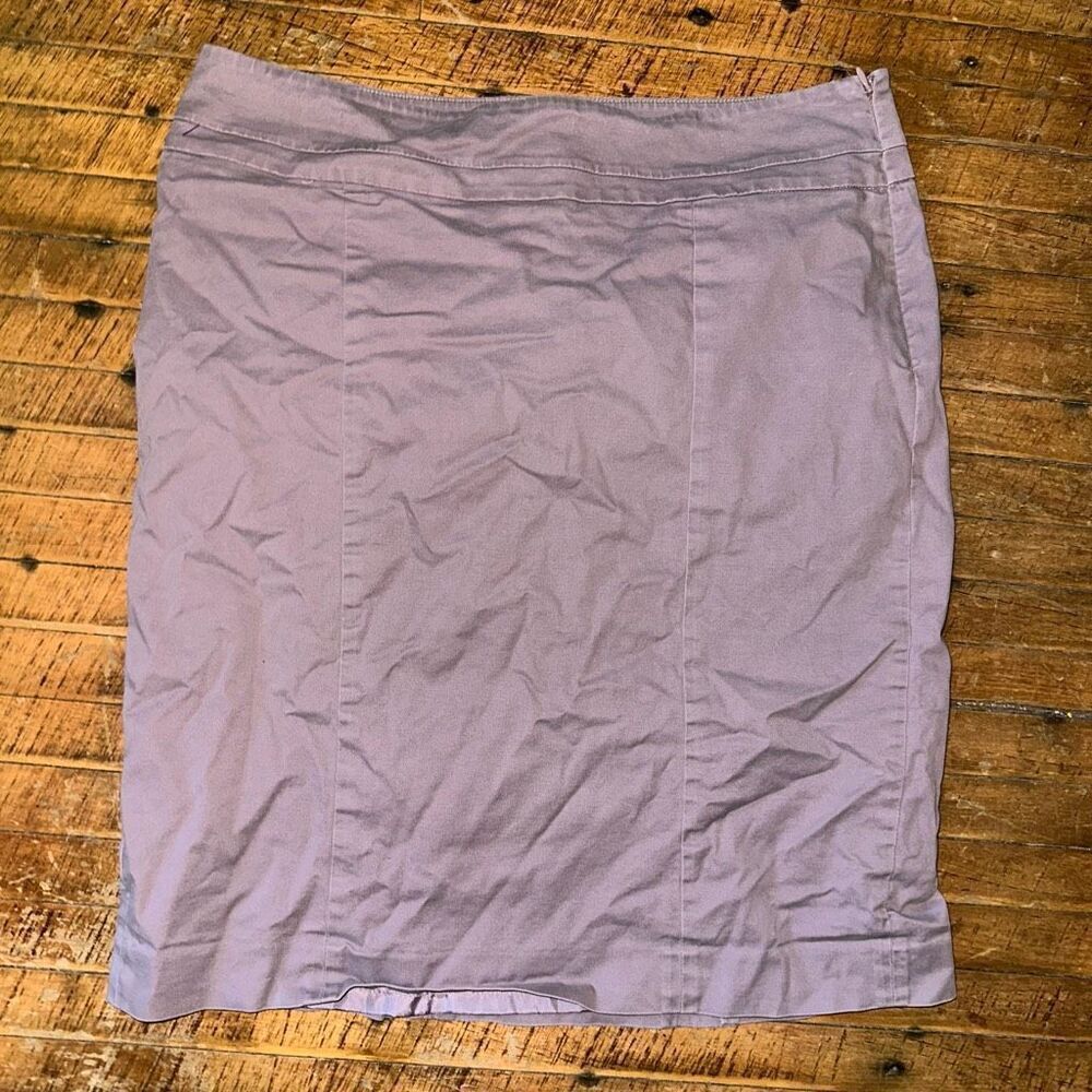 Loft silky purple feminine business casual 10 skirt